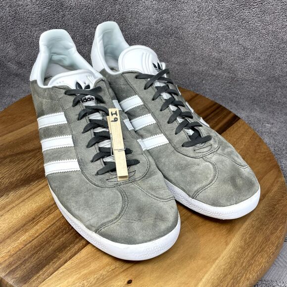 Adidas Gazelle Men's Size 12.5 Gray Suede Leather Low Shoes Sneakers BB5480 - Picture 9 of 9